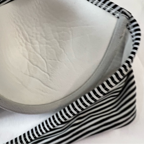 Aerie Bikini Top Striped Brooke 38C Twist Front Padded Halter - Picture 9 of 12